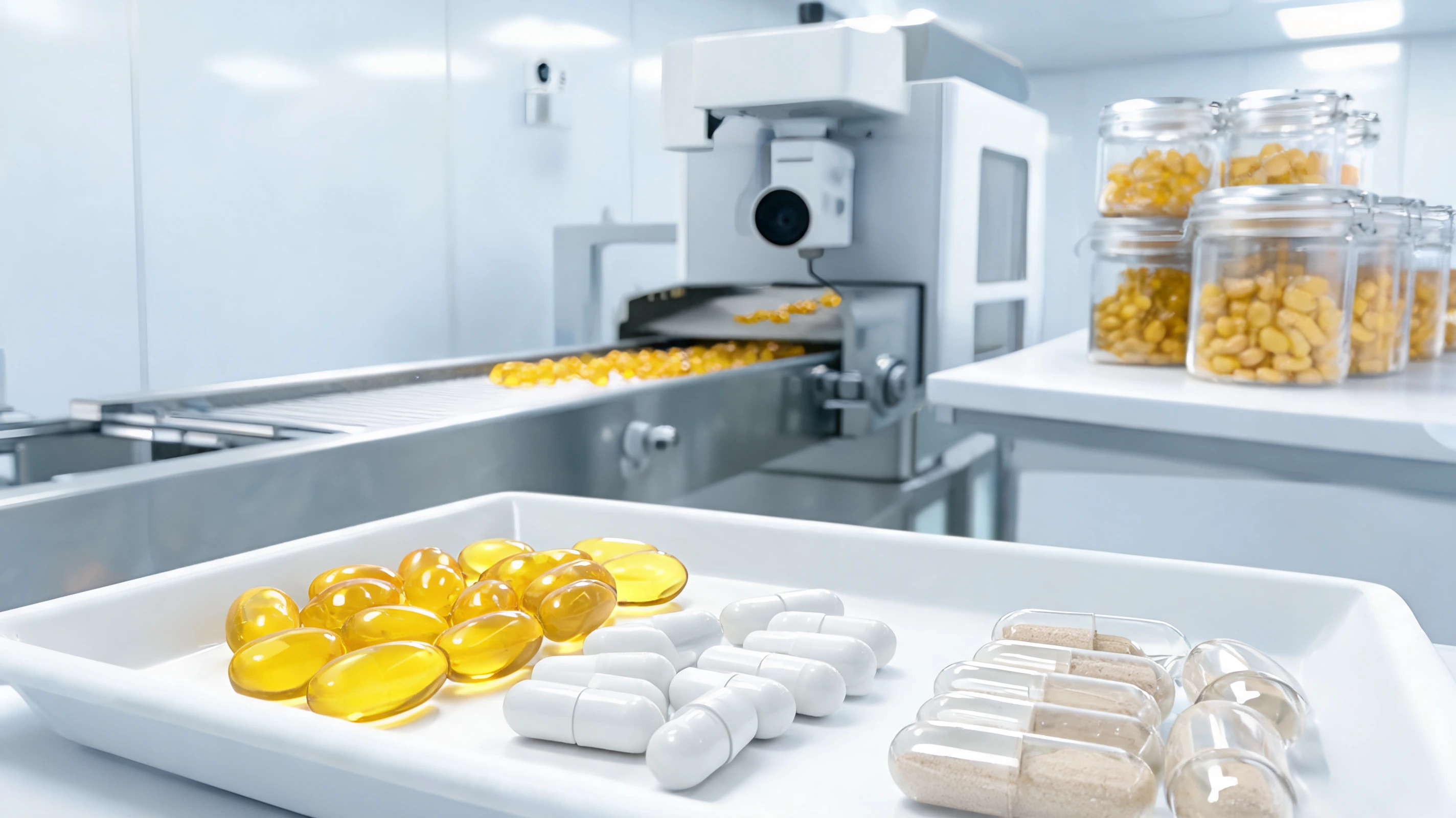 Softgels and capsules factory workflow and product context