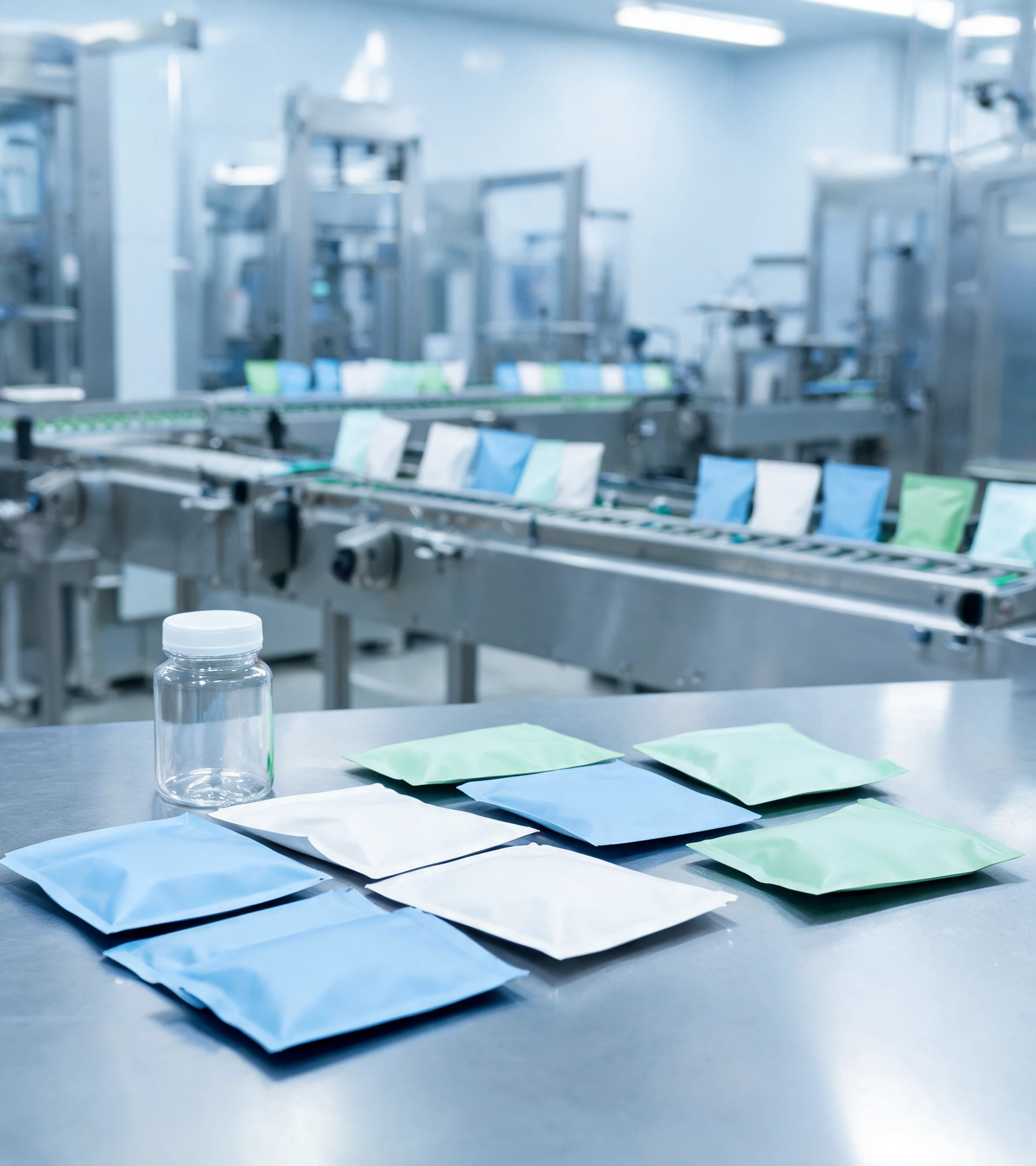 Pouches and sachets factory workflow and product context