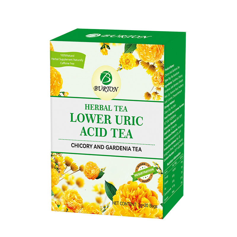 T&eacute; de hierbas aromatizado de alta calidad para el equilibrio del &aacute;cido &uacute;rico en sangre, t&eacute; seco chino para la salud, en bolsa a granel, sobre, caja de embalaje