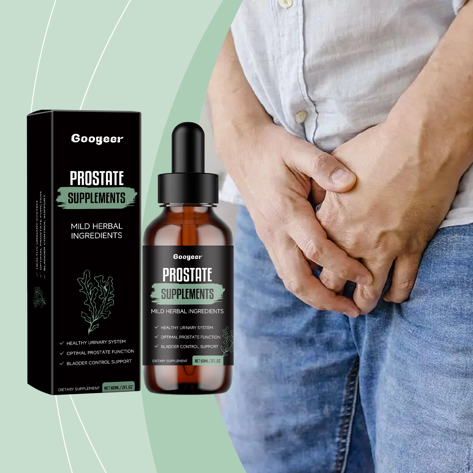 Herbal Prostate Health Capsules Natural Ingredients For Optimal Function & Urinary Comfort Oral Liquid Dosage