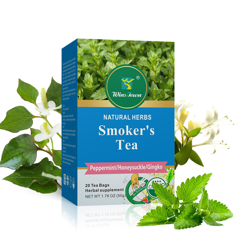 T&eacute; de hierbas para fumadores | Apoyo diario para el bienestar respiratorio con menta y madreselva