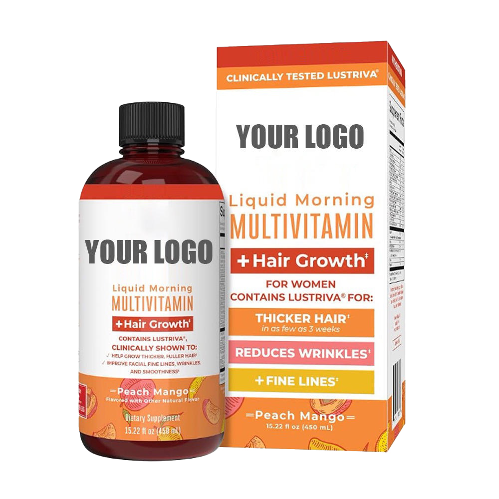 Liquide capillaire multivitamin&eacute; &agrave; la biotine, produit de beaut&eacute; oral tr&egrave;s vendu pour adultes
