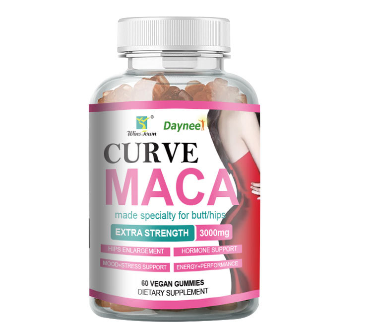Vegan Maca Curve Gummies 3000mg - Hormone & Energy Support For Hips Wellness