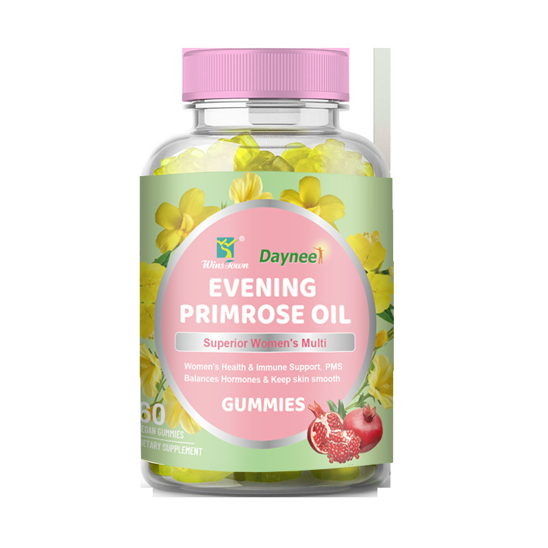 สำหรับ Winstown Herb Women's Evening Primrose Oil Gummies เพื่อสุขภาพมดลูก ผลิตภัณฑ์ความงาม สำหรับผู้ใหญ่ ใช้ได้ผล รูปแบบยาแบบเคี้ยว