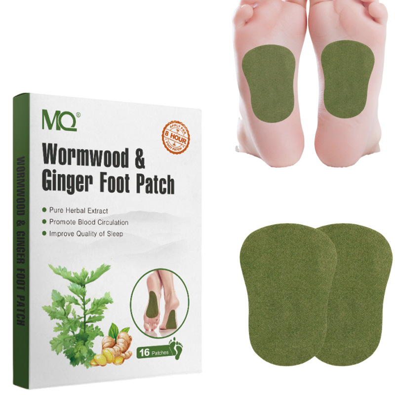 Wormwood Ginger Foot Patch Herbal Extract For Blood Circulation Sleep Improvement