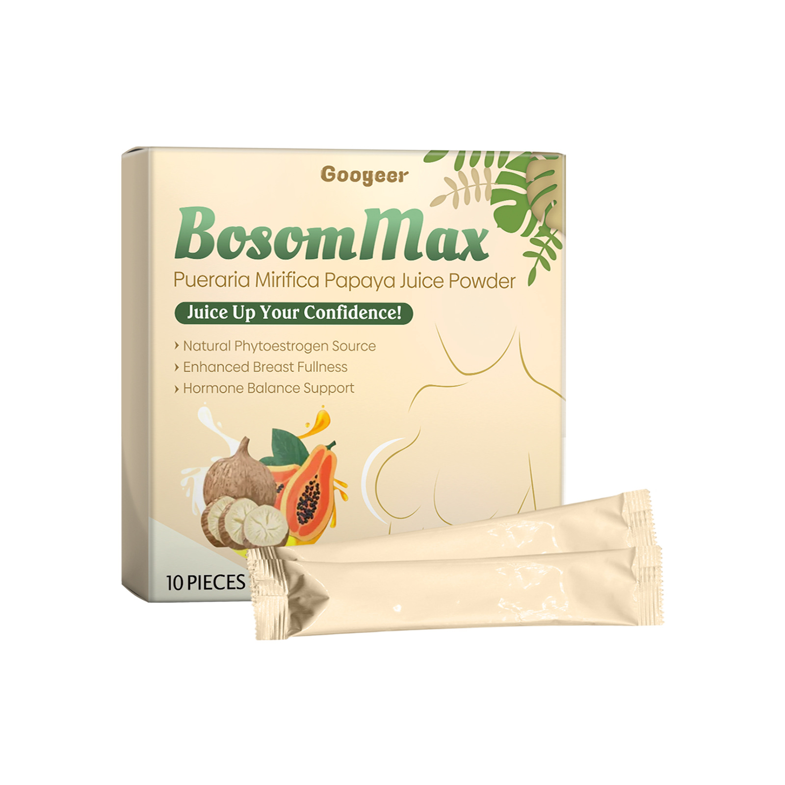 Pueraria Mirifica Papaya Juice Powder For Breast Fullness Hormone Balance Support