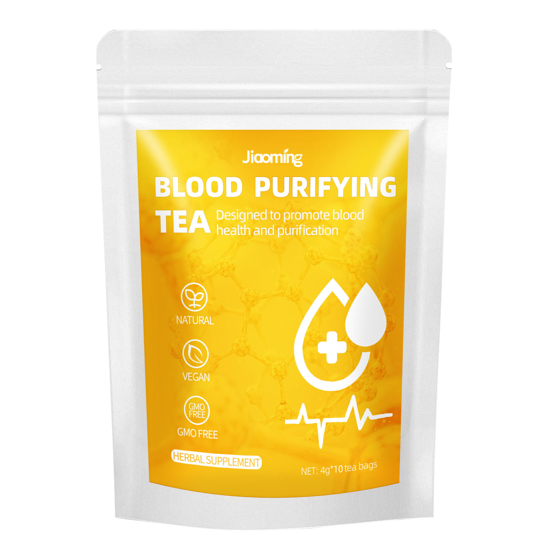 Blood Purifying Tea Natural Vegan Gmo Free Herbal Supplement For Blood Health