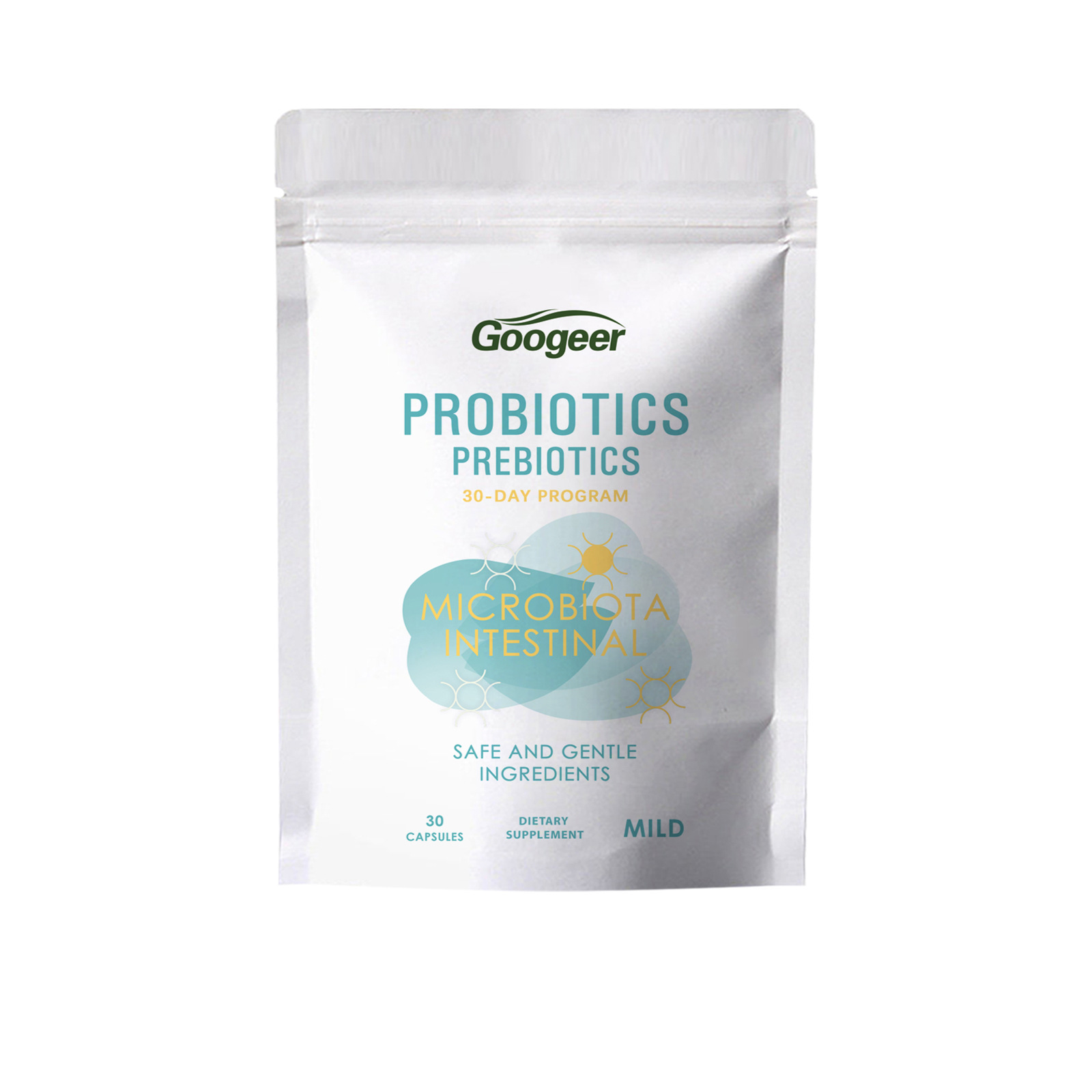 30 Days Probiotics Prebiotics Capsules Supplement For Gut Microbiota Support Safe Gentle Intestinal Health Program