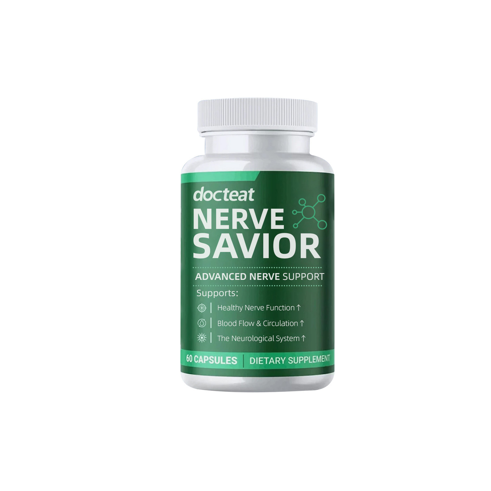ขายดี Nerve Savior แคปซูลเสริมสร้างระบบประสาทขั้นสูง - สนับสนุนการทำงานของเส้นประสาทและการไหลเวียน ผลิตภัณฑ์เสริมอาหาร
