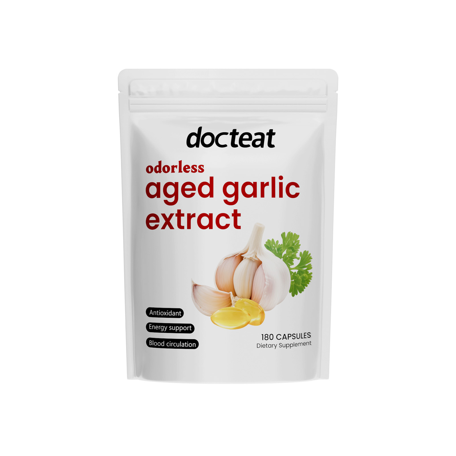 Odorless Aged Garlic Extract Capsules Antioxidant Supplement For Immune & Energy Support Capsules