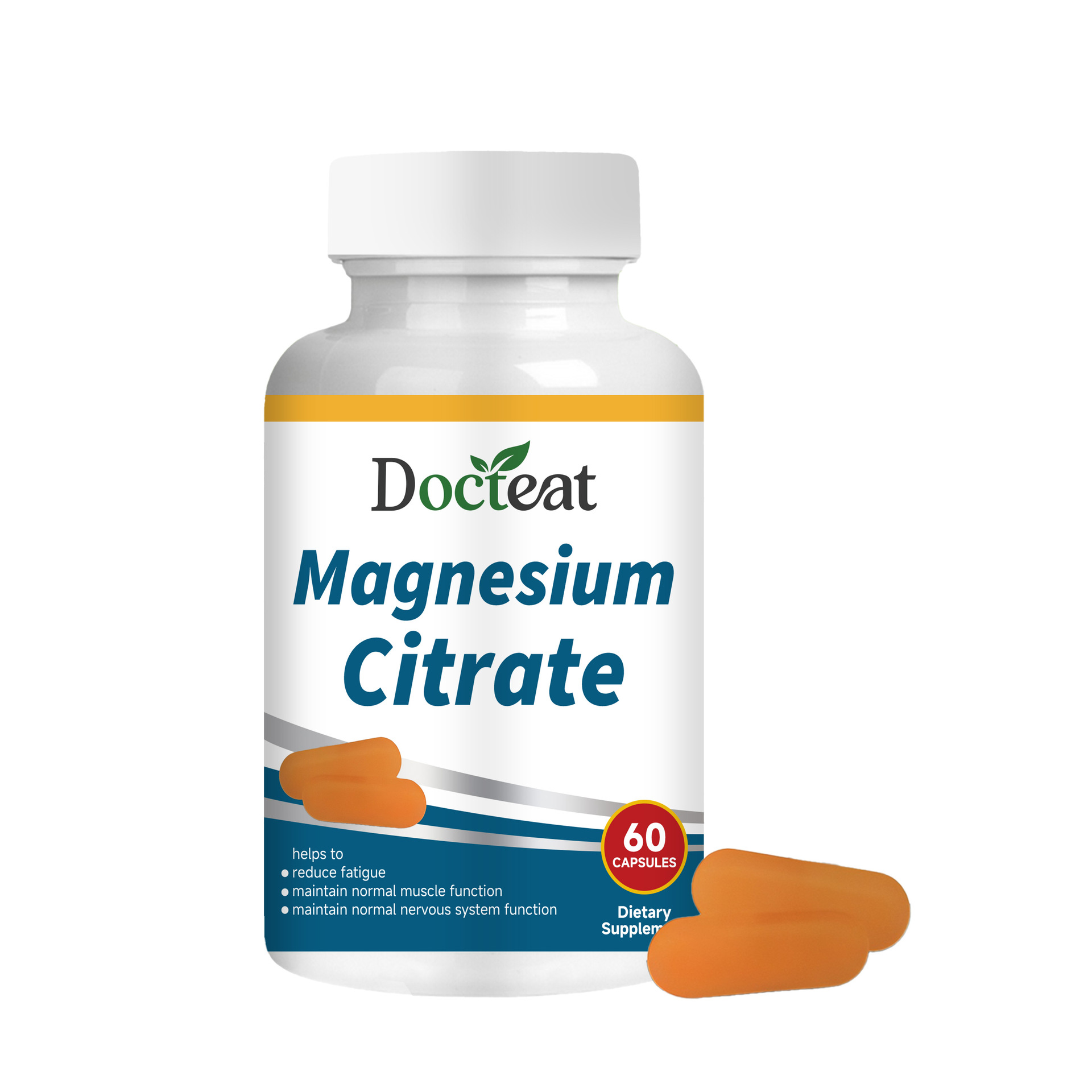 Premium Magnesium Citrate Dietary Supplement - Helps Reduce Fatigue,Supports Muscle & Nervous System Function