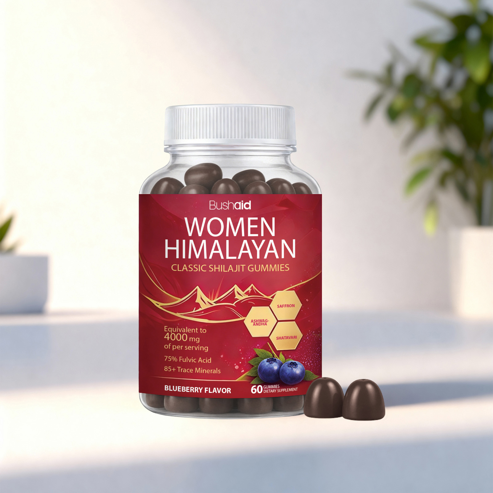 Gomitas nutricionales Xilai Zhi para mujeres, f&oacute;rmula suave que nutre el equilibrio corporal de la mujer, cuidado con mejora de la densidad &oacute;sea, 60 gomitas