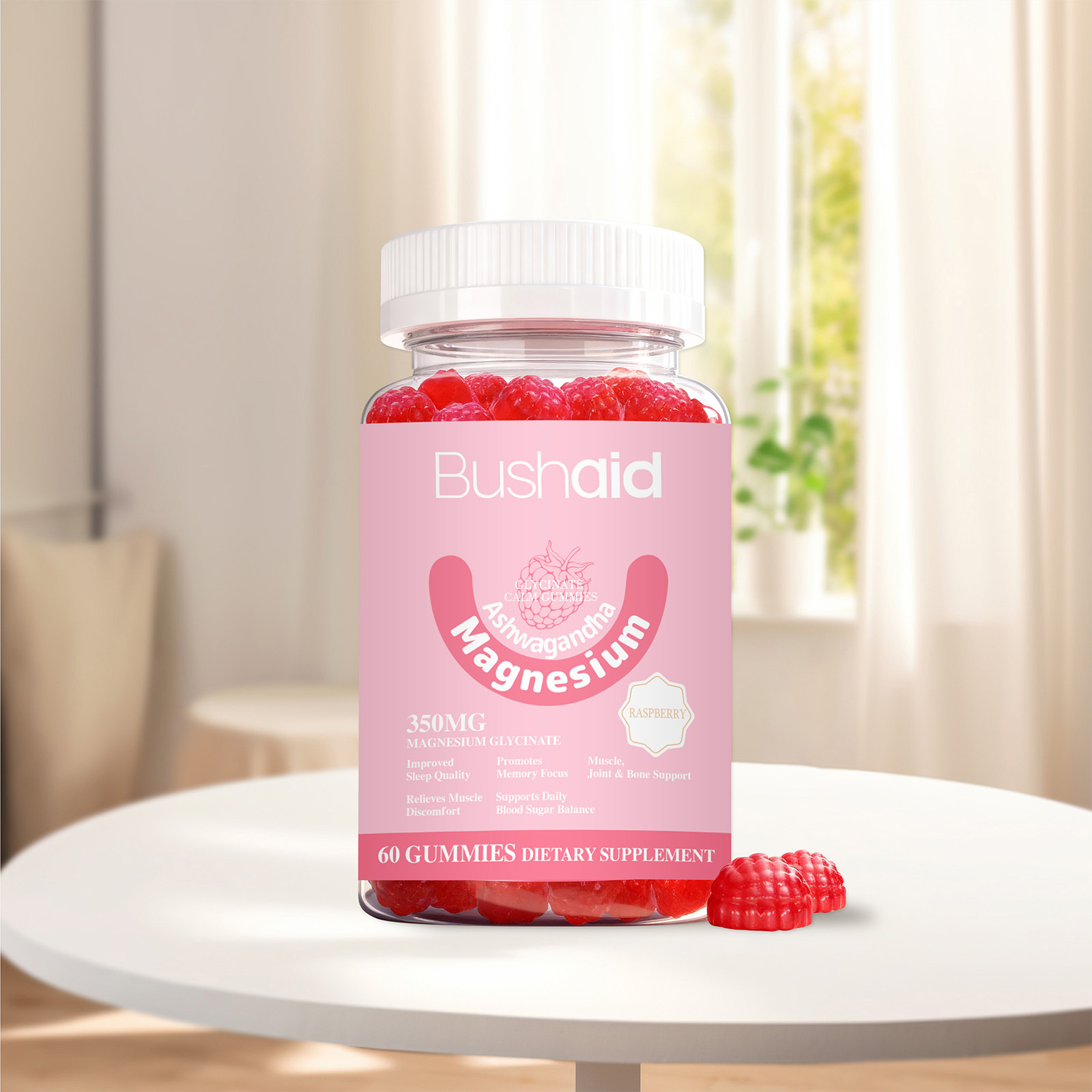 Gommes Complexes de Magn&eacute;sium Compl&eacute;ment Nutritionnel pour le Soutien des Os et des Articulations et l'Am&eacute;lioration de la M&eacute;moire et du Sommeil