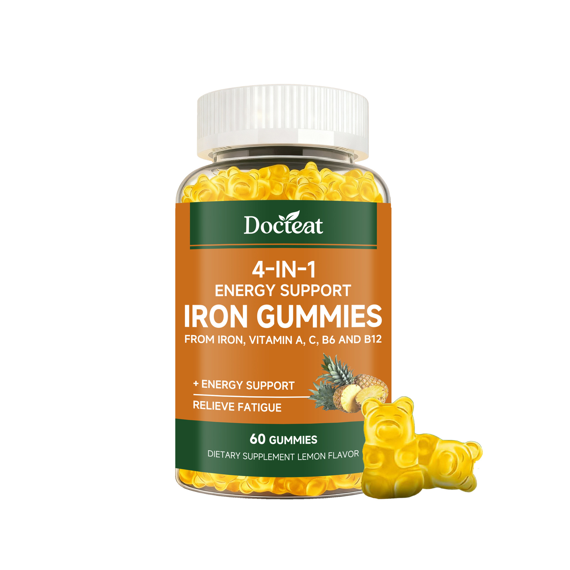 Body Care Supplement Gummies Daily Comfort Nourish Body Enhance Condition Immune Support Energy Support Iron Vitamins Gummies