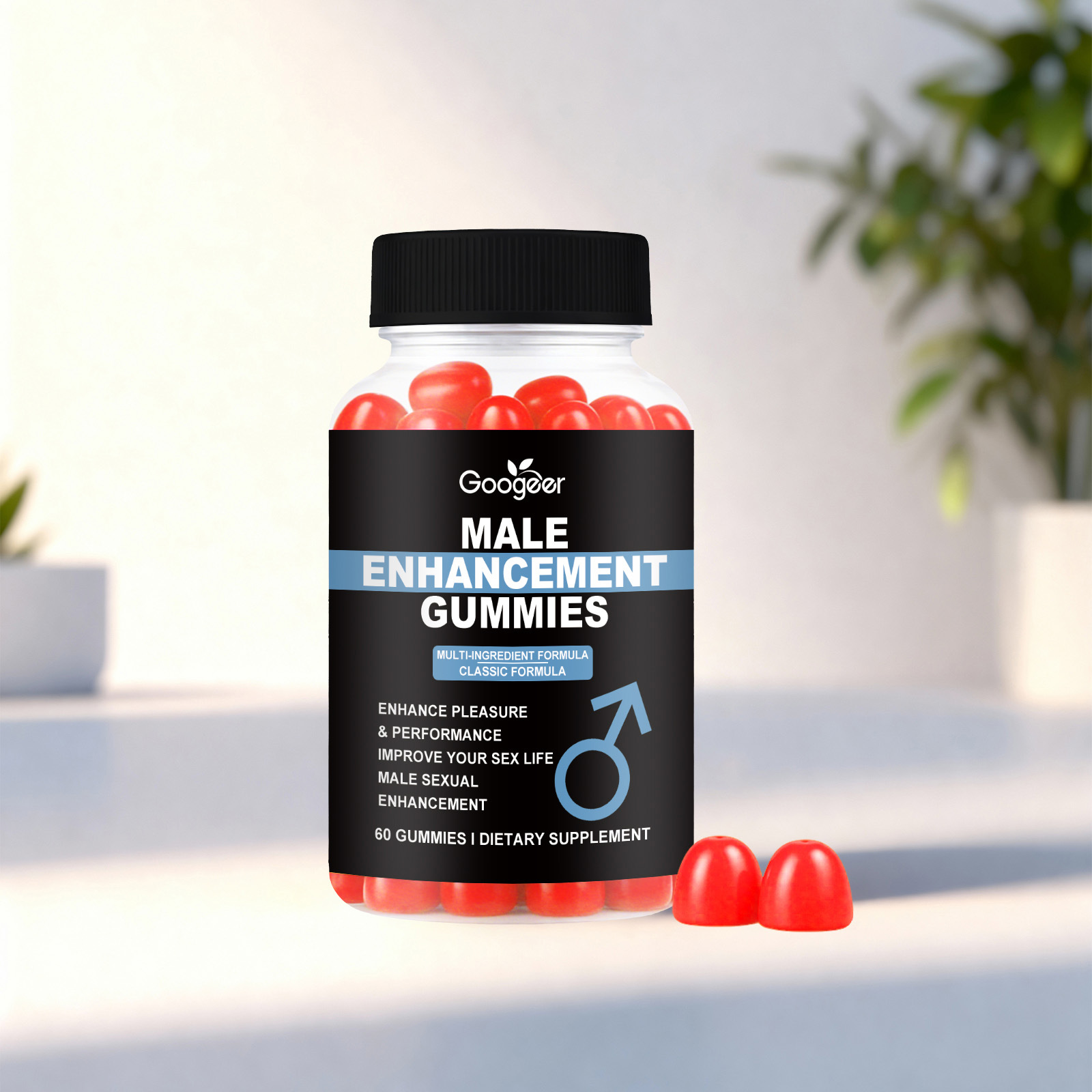 Male Vitality Nutritional Gummies For Men's Health & Improved Bone Density 60 Gummies