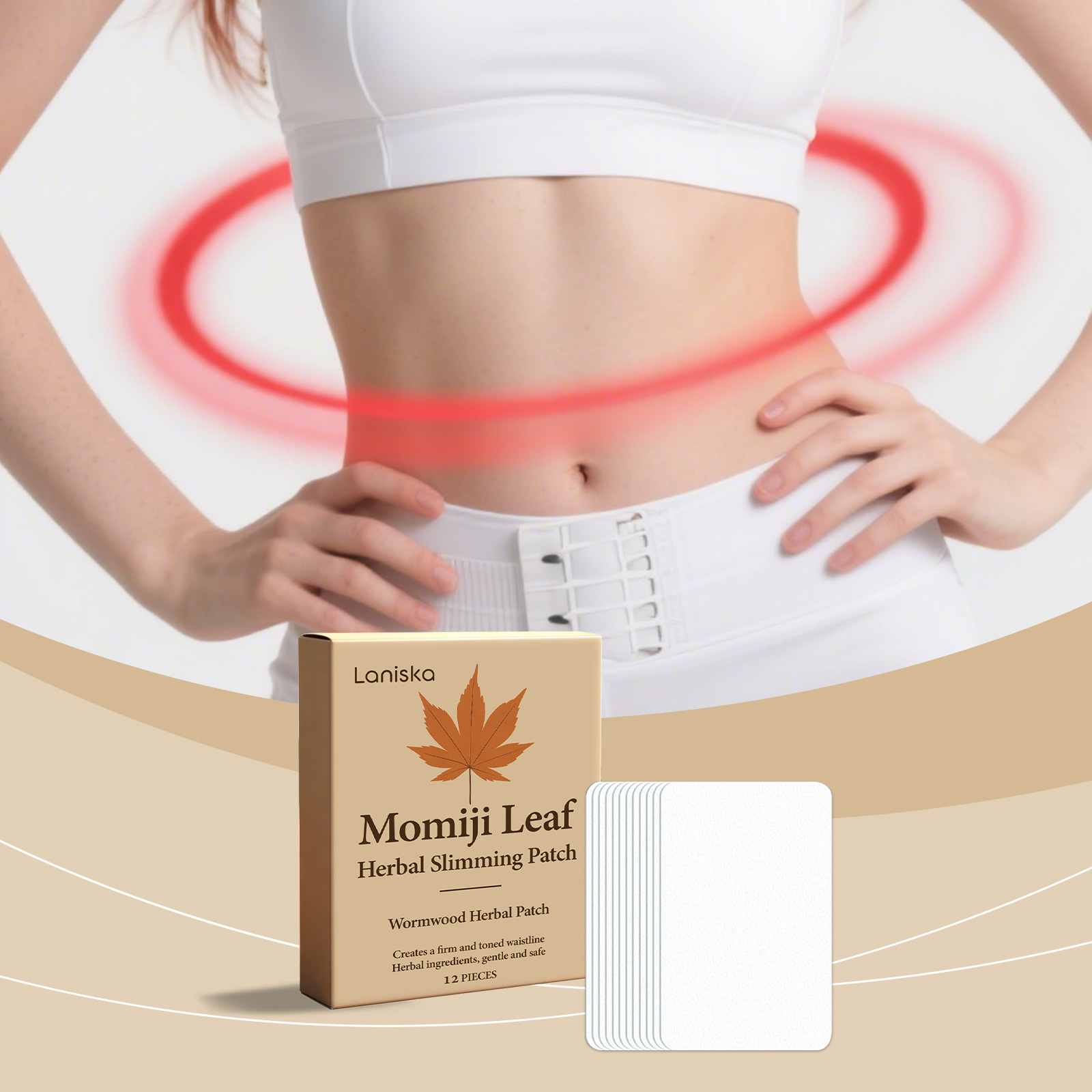 Травяные пластыри для ухода Momiji Leaf Wormwood Slimming Body-fitting Portable Daily Care Lightweight Patch