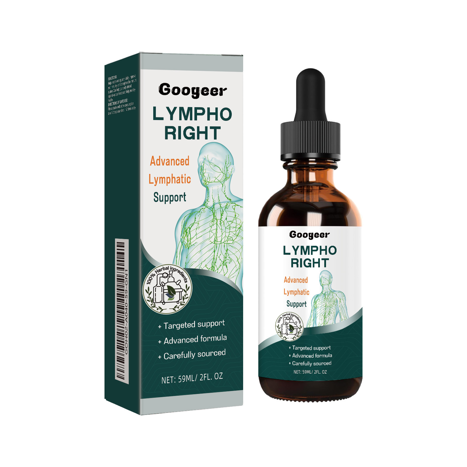 Suplemento herbal Oem 59ml frasco gotero alivia el entumecimiento en cuello, manos y piernas y mejora la figura corporal