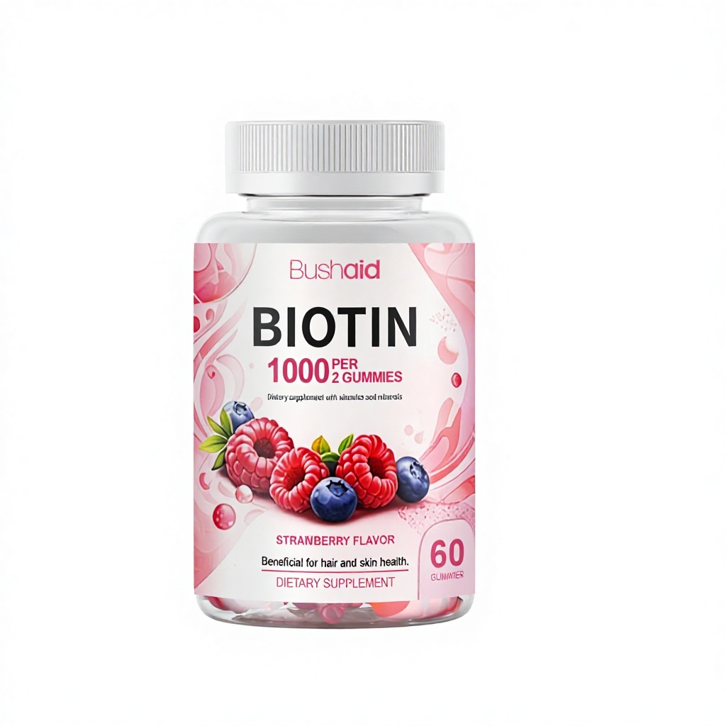 Oem 生物素果胶美容软糖 60粒 用于健康肌肤 适合所有人