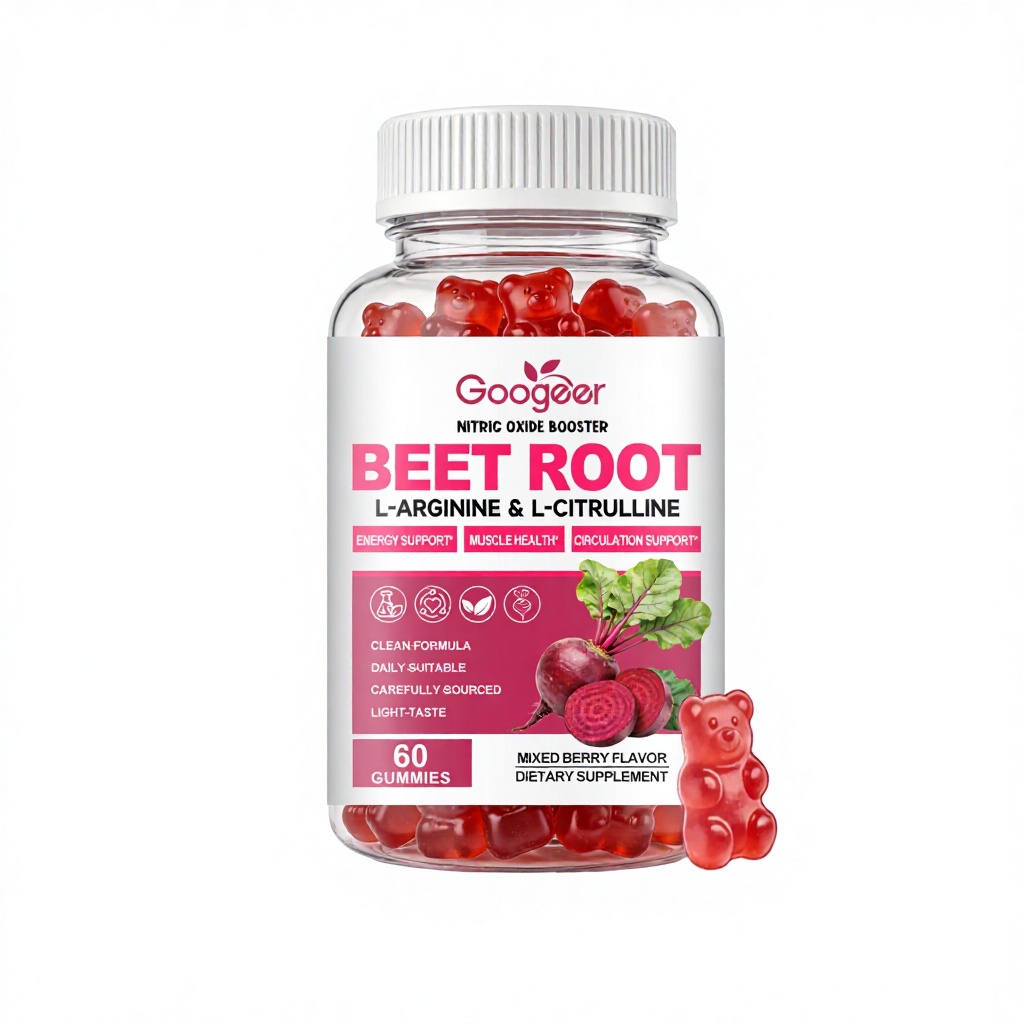 Beet Root Gummies With L Arginine And L Citrulline Nitric Oxide Booster For Energy Circulation Support Mixed Berry Gummies