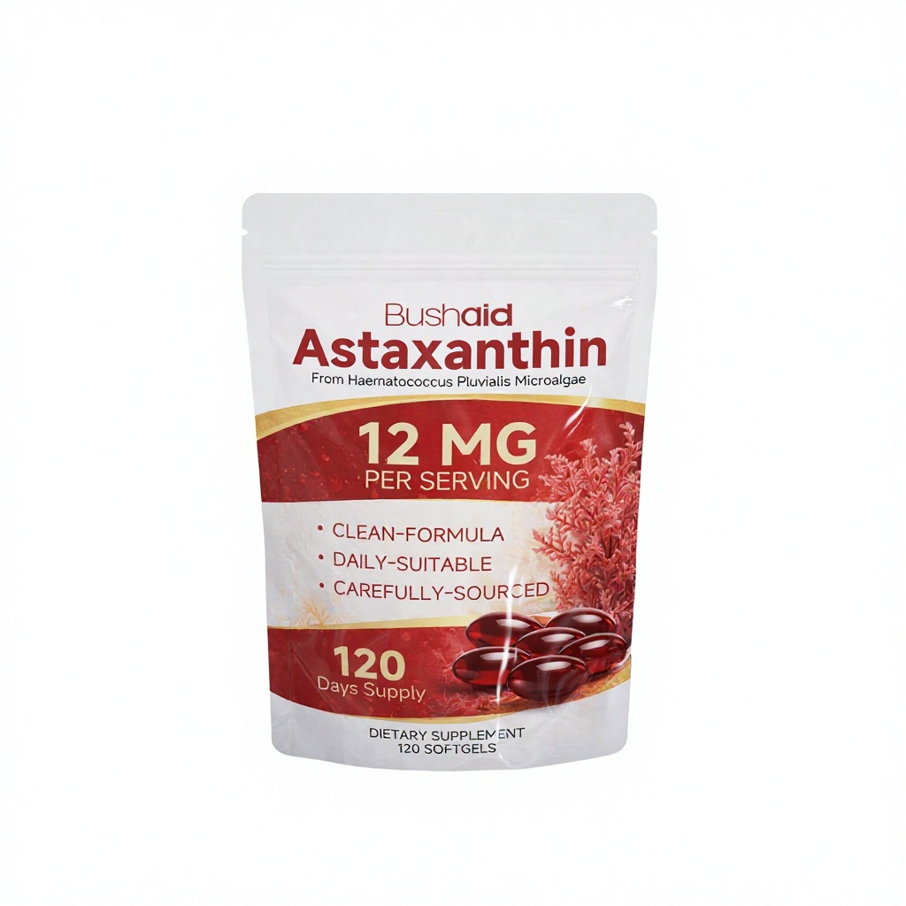 OEM ODM 虾青素 12mg 软胶囊 抗氧化补充剂 用于免疫支持与肌肤补水 120粒 日常保健