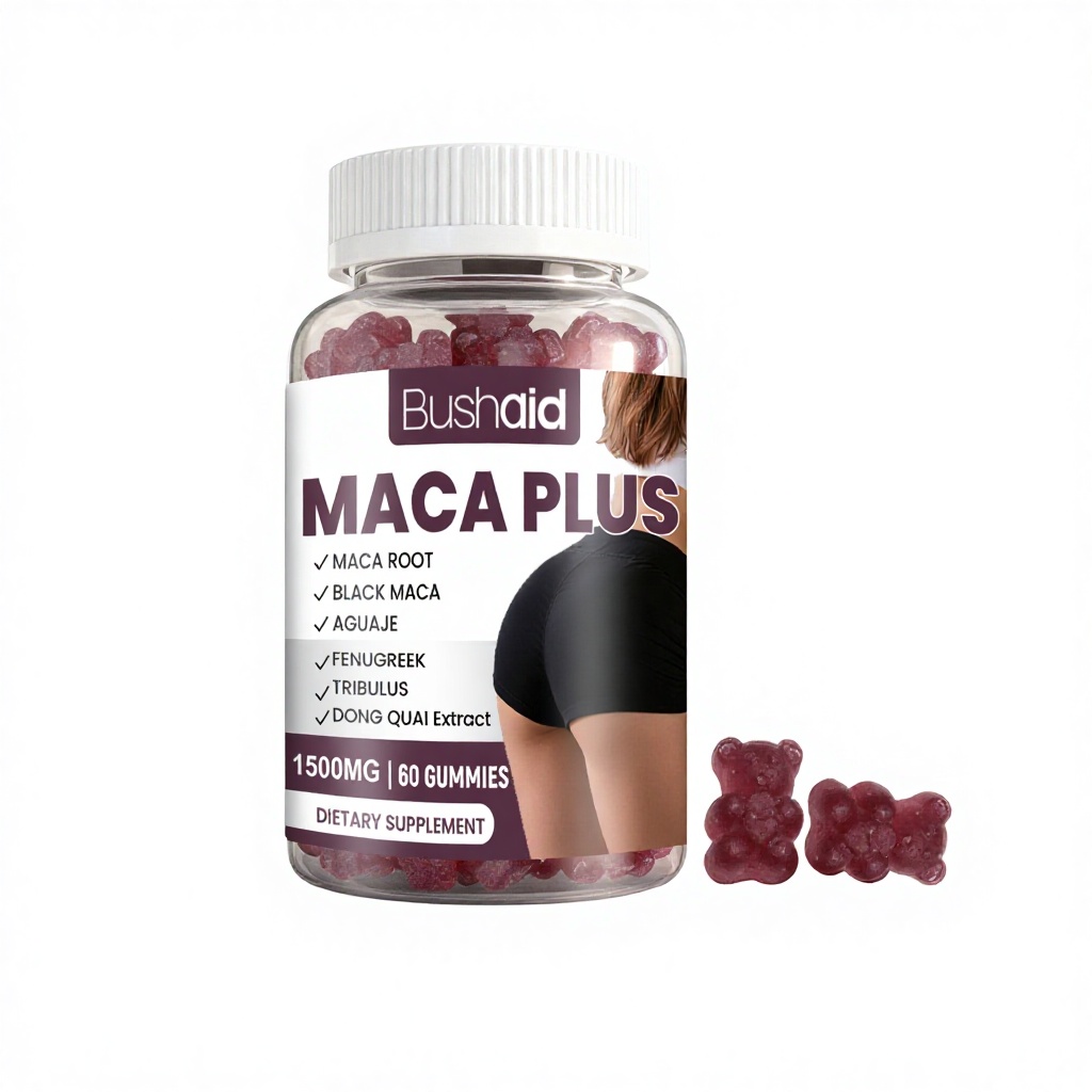 Maca Plus Gummies Black Maca Aguaje Fenugreek Tribulus Dong Quai Extract Women Daily Nutritional Dietary Supplement Gummies