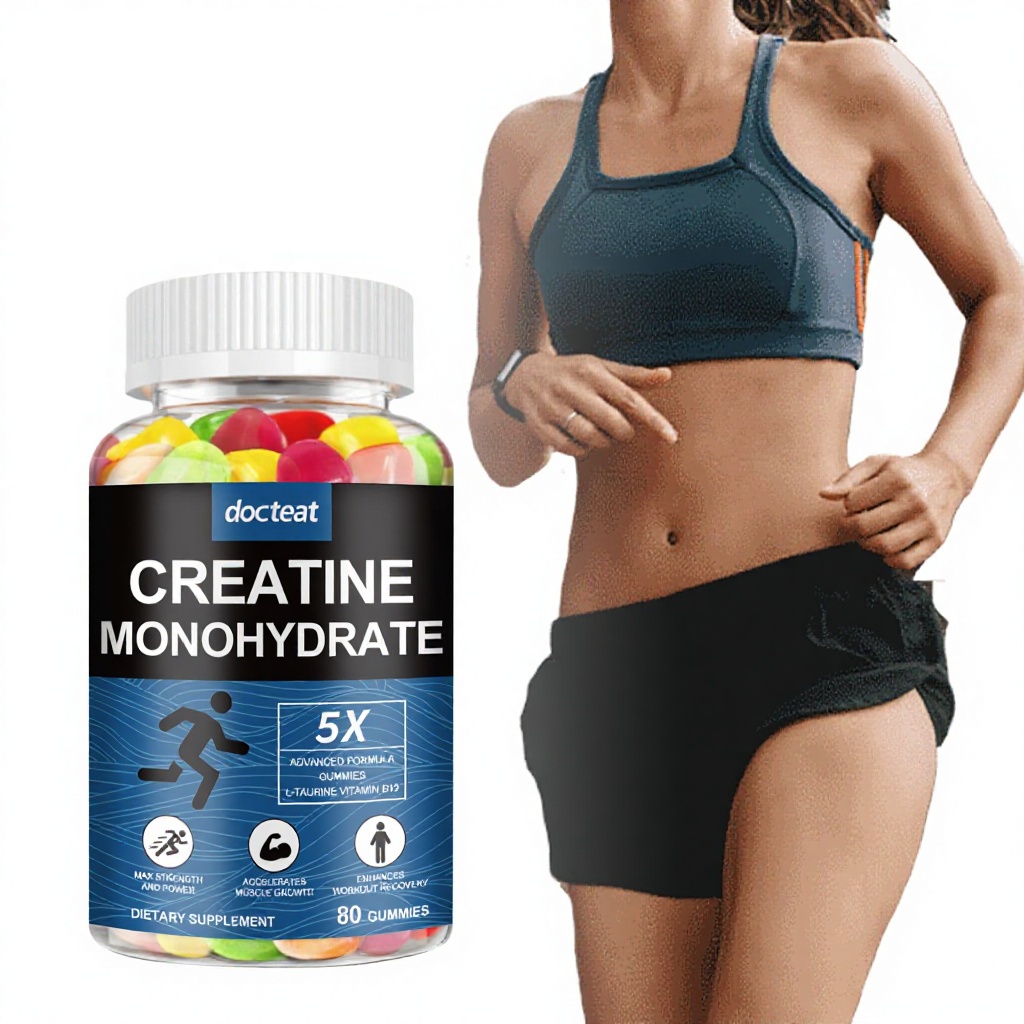 Oem Creatine Monohydrate Gummies 80 Count-provides Energy Enhances Muscle Mass & Improves Athletic Performance