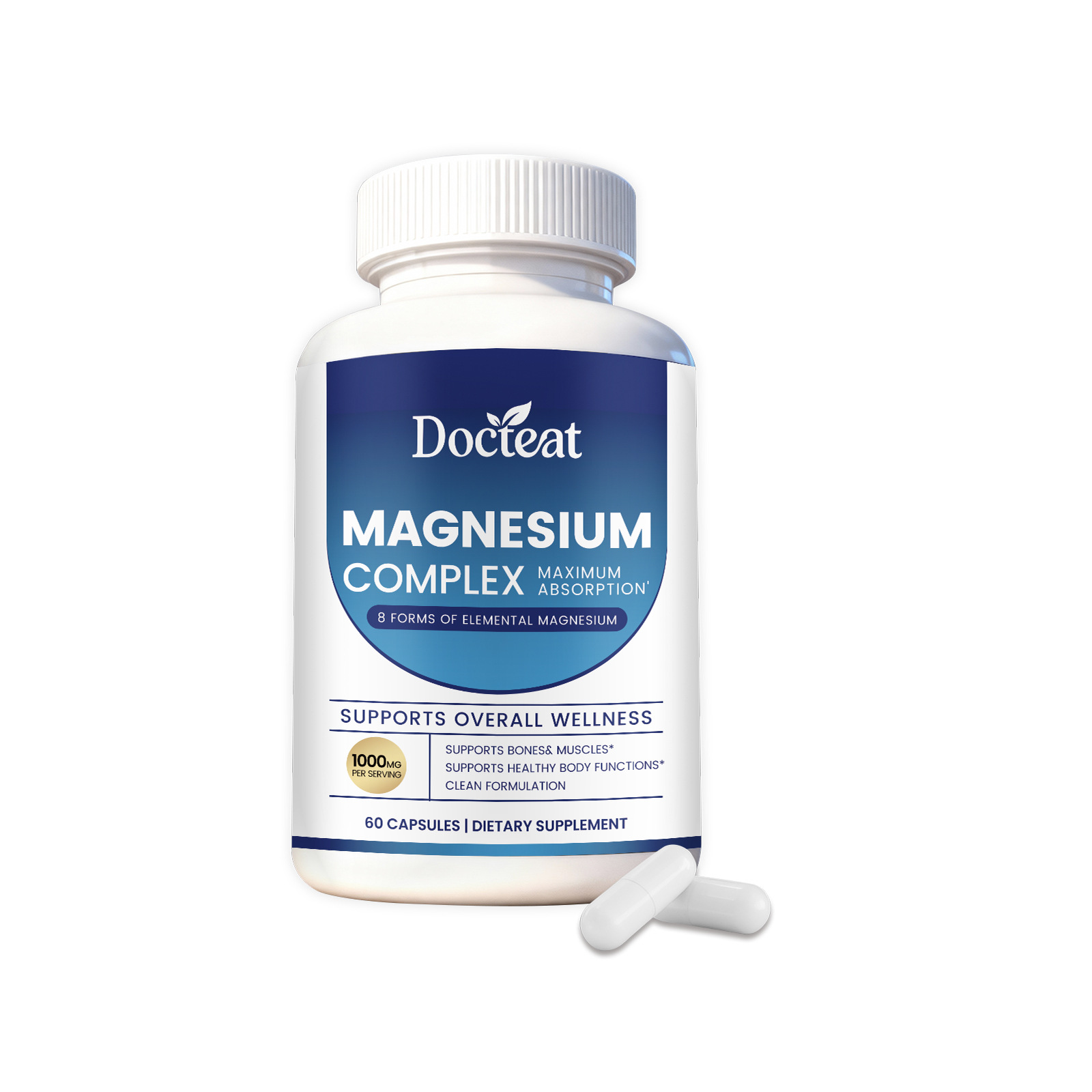 Multi Form Magnesium Complex Capsules Daily Muscle Bone & Joint Support Dietary Supplement Adult Oem/odm