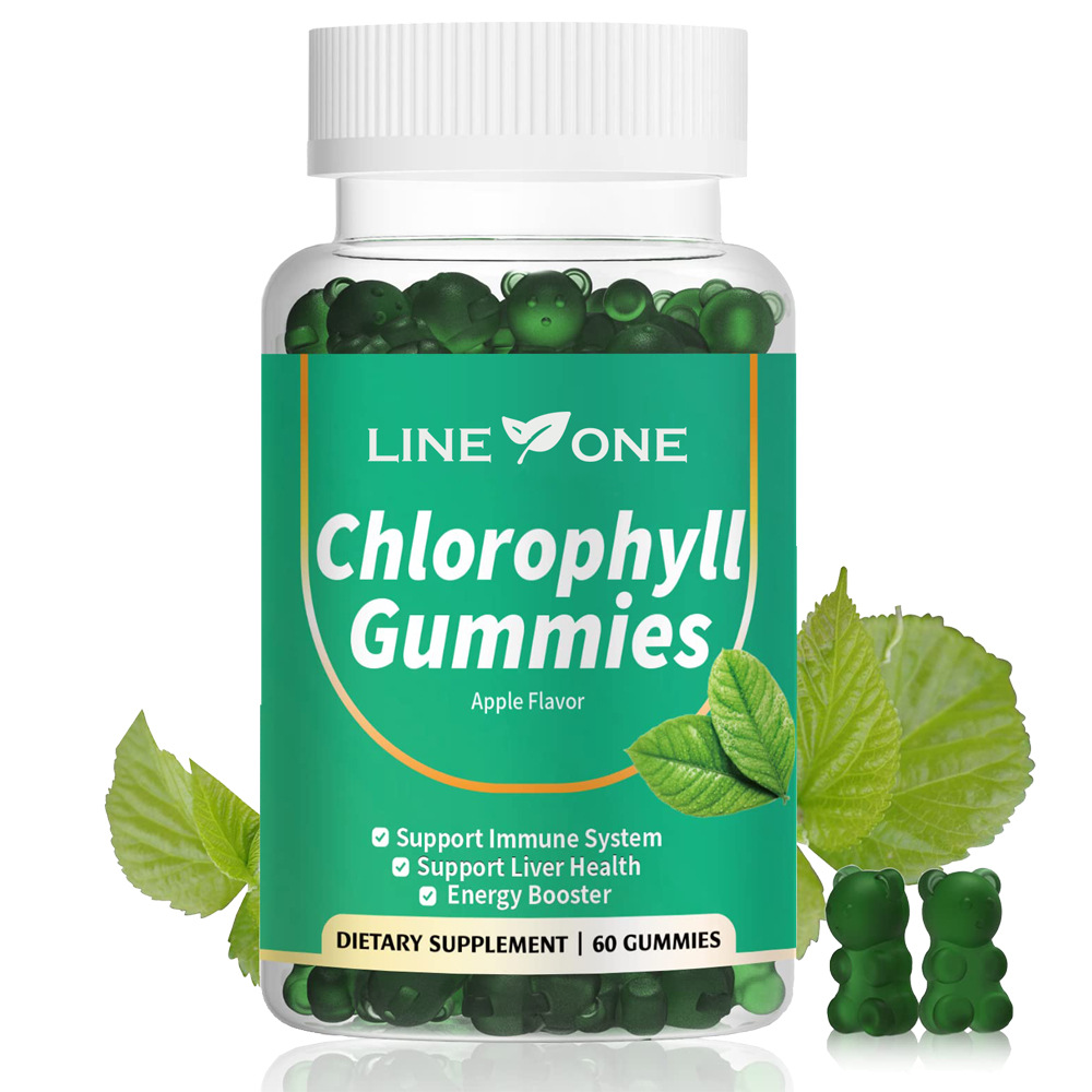 Cholrophyll Gummy With Ashwagandha And Potassium Apple Flavor For Adults-improved Bone Density 60 Gummies