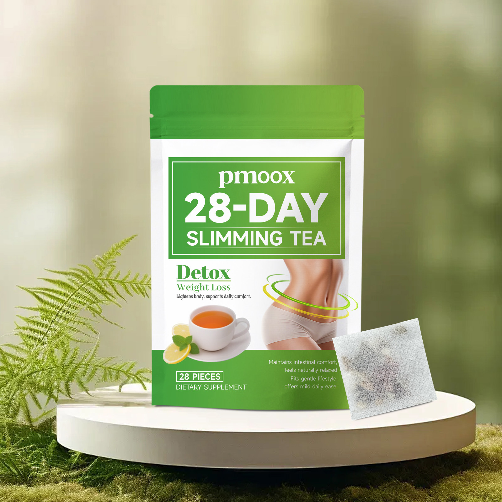 Mild Natural 28 Day Herbal Detox Tea Bags Supplement For Daily Body Cleansing Gut Wellness Routine Tea
