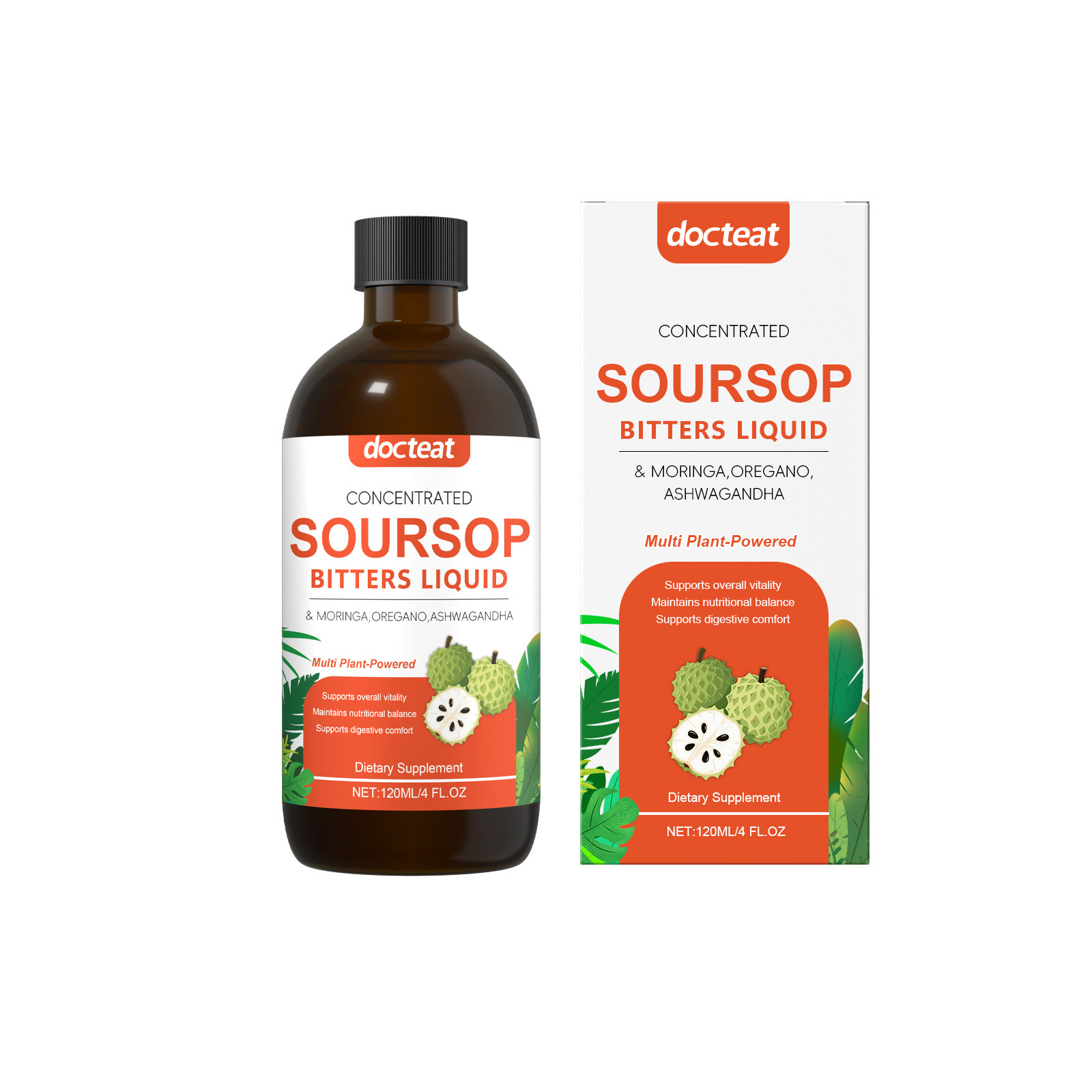 Oem Odm Premium Concentrated Multi Plant Soursop Bitters Liquid Supplement For Daily Digestive Vitality Wellness Drinks