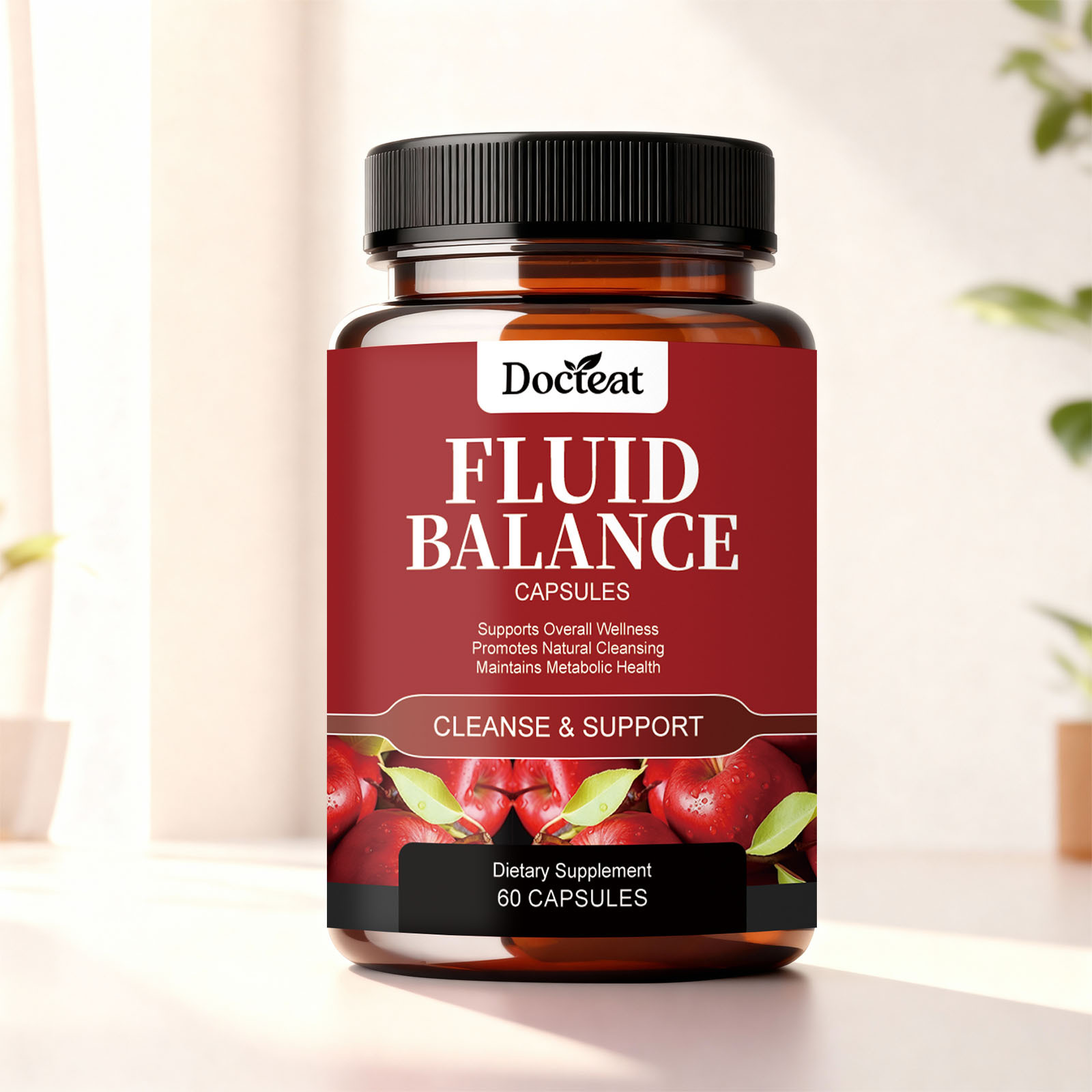 Premium Gentle Herbal Fluid Balance Cleansing Capsules Supplement For Daily Metabolic Body Wellness Maintenance Capsules