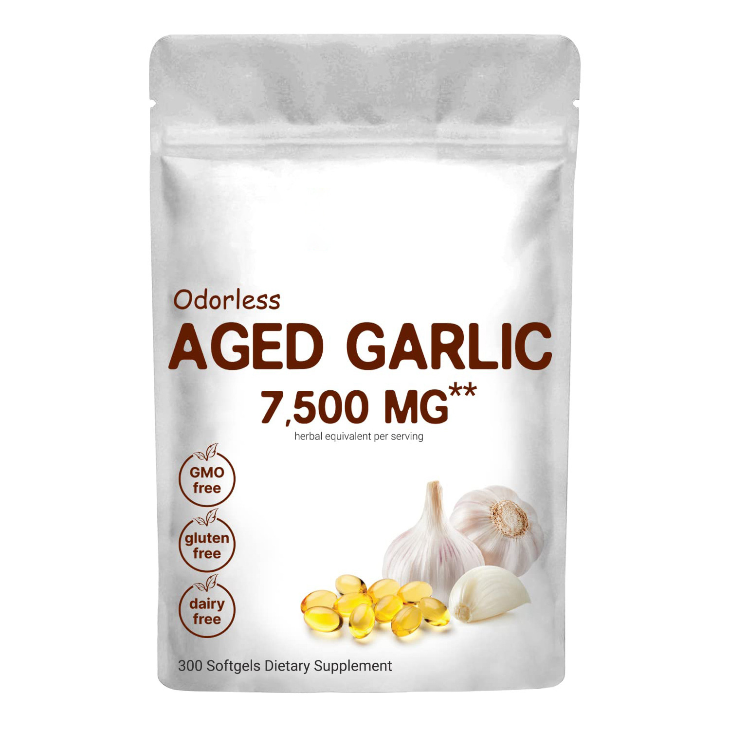 Hot-selling Cross-border Health Supplement For Foreign Trade Aged Garlic Softgel Capsules Improved Bone Density Custom-branded