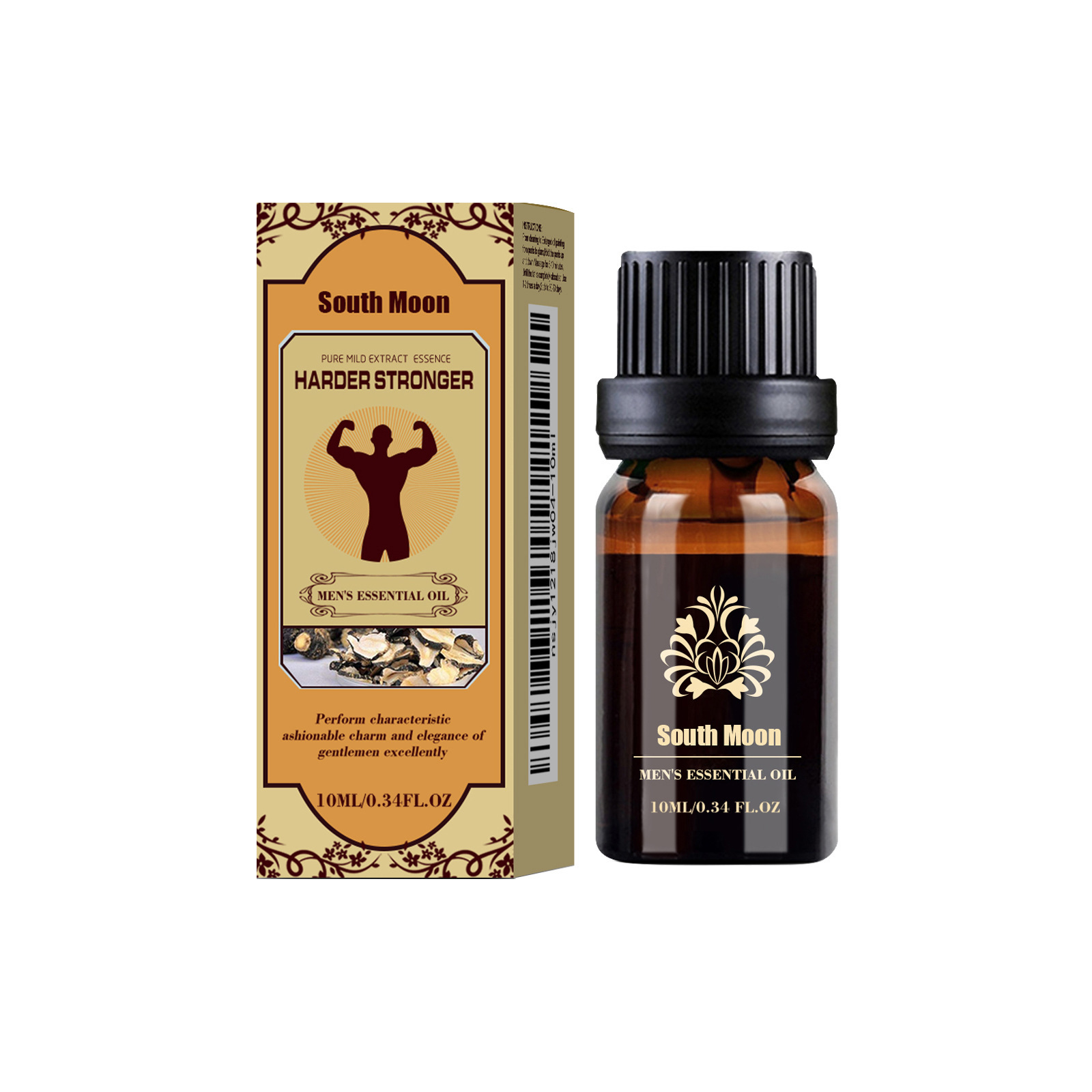Huile essentielle pour hommes, hydratation douce, 10 ml, huile pour nourrissement quotidien, massage et soin de la peau des hommes