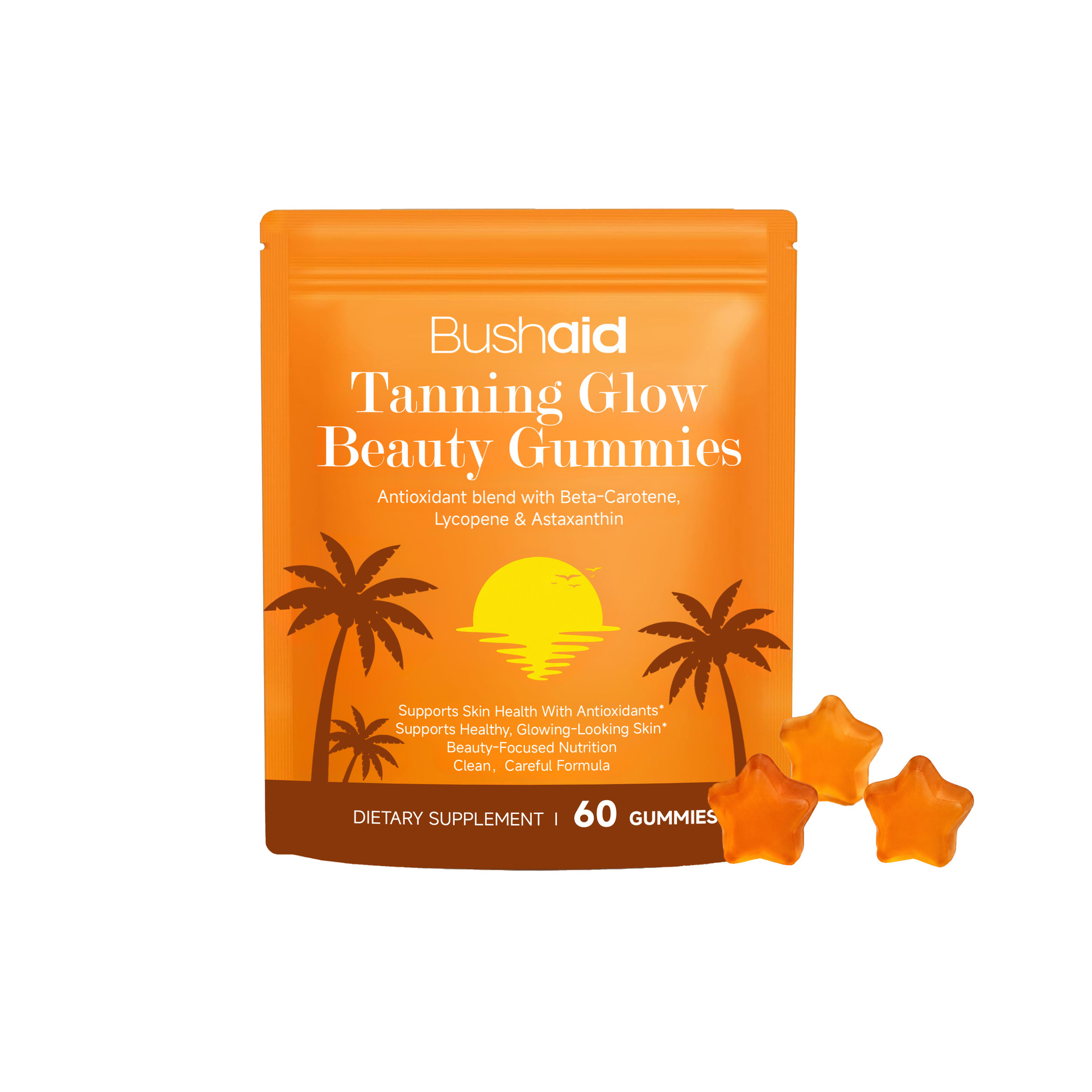 Gummies de bronzage cr&eacute;ent une peau de couleur bronze fabriqu&eacute;s en Chine