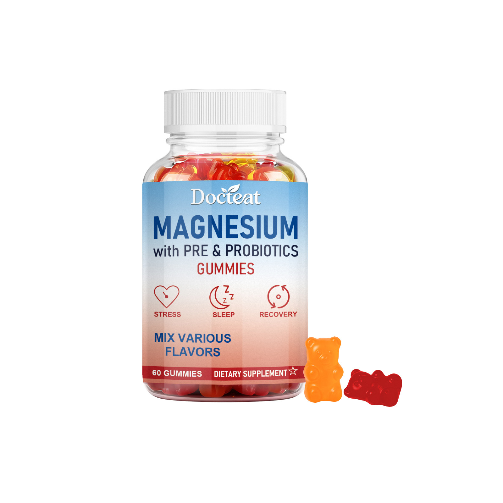 Probiotic Sleep Support Gummies With Magnesium 60 Count For Daily Assistance Easy Falling Asleep & Peaceful Night