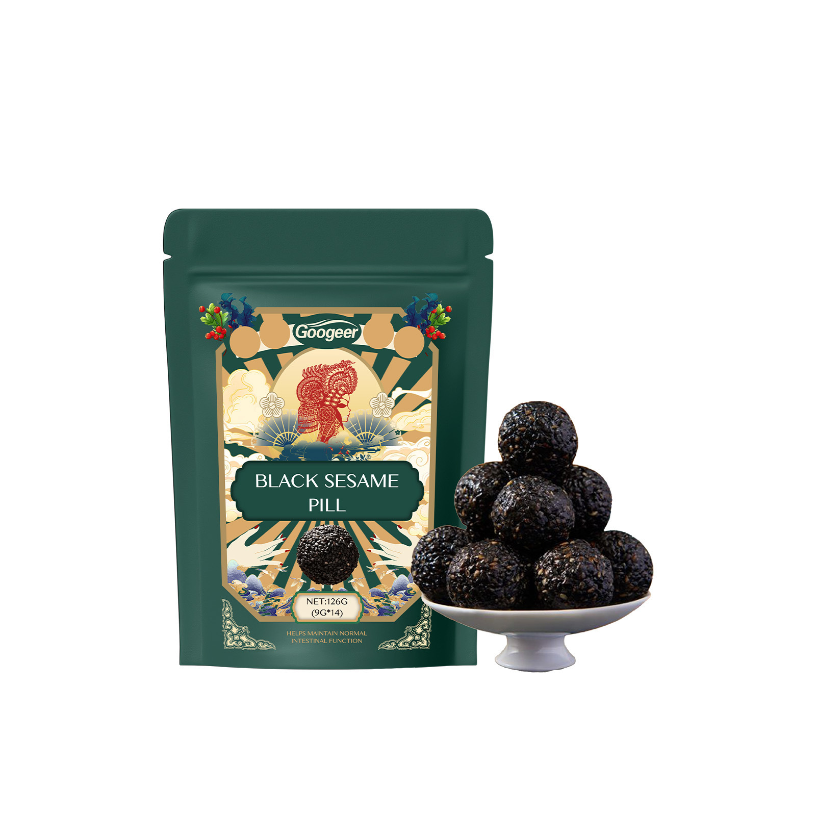 Premium Nutritious Soft Black Sesame Balls Snack For Daily Home Dietary Supplement