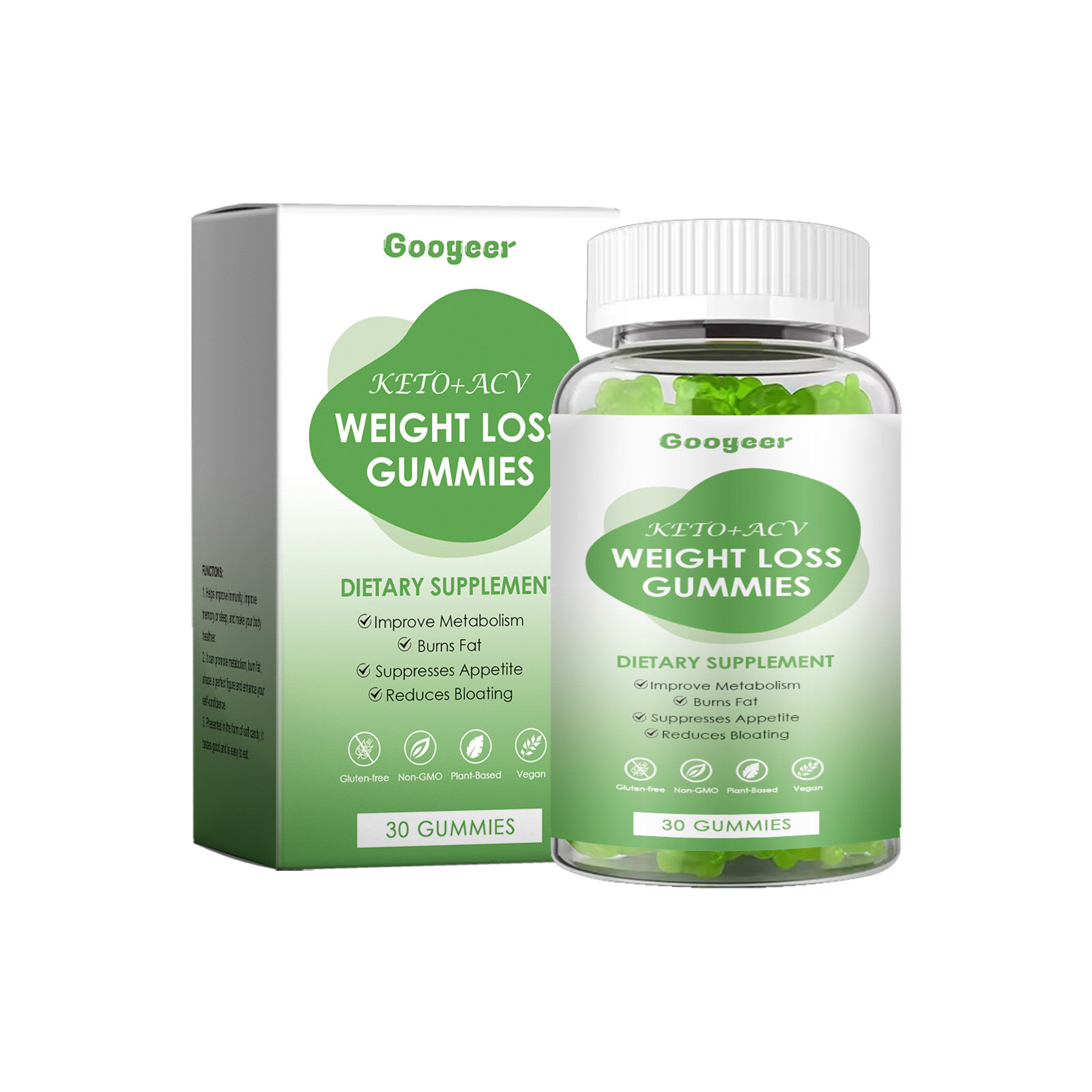 Premium Vegan Plant Based Acv Keto Nutritional Gummy Supplement For Adult Daily Dietary Support