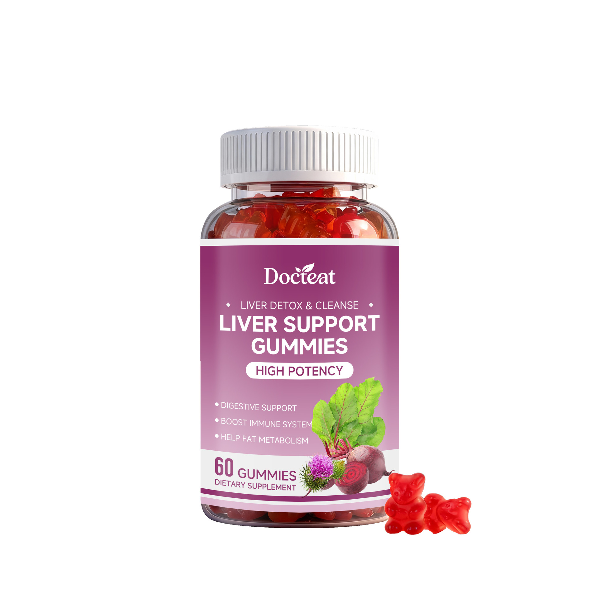 Premium High Potency Liver Support Gummies For Daily Body Nutritional Care