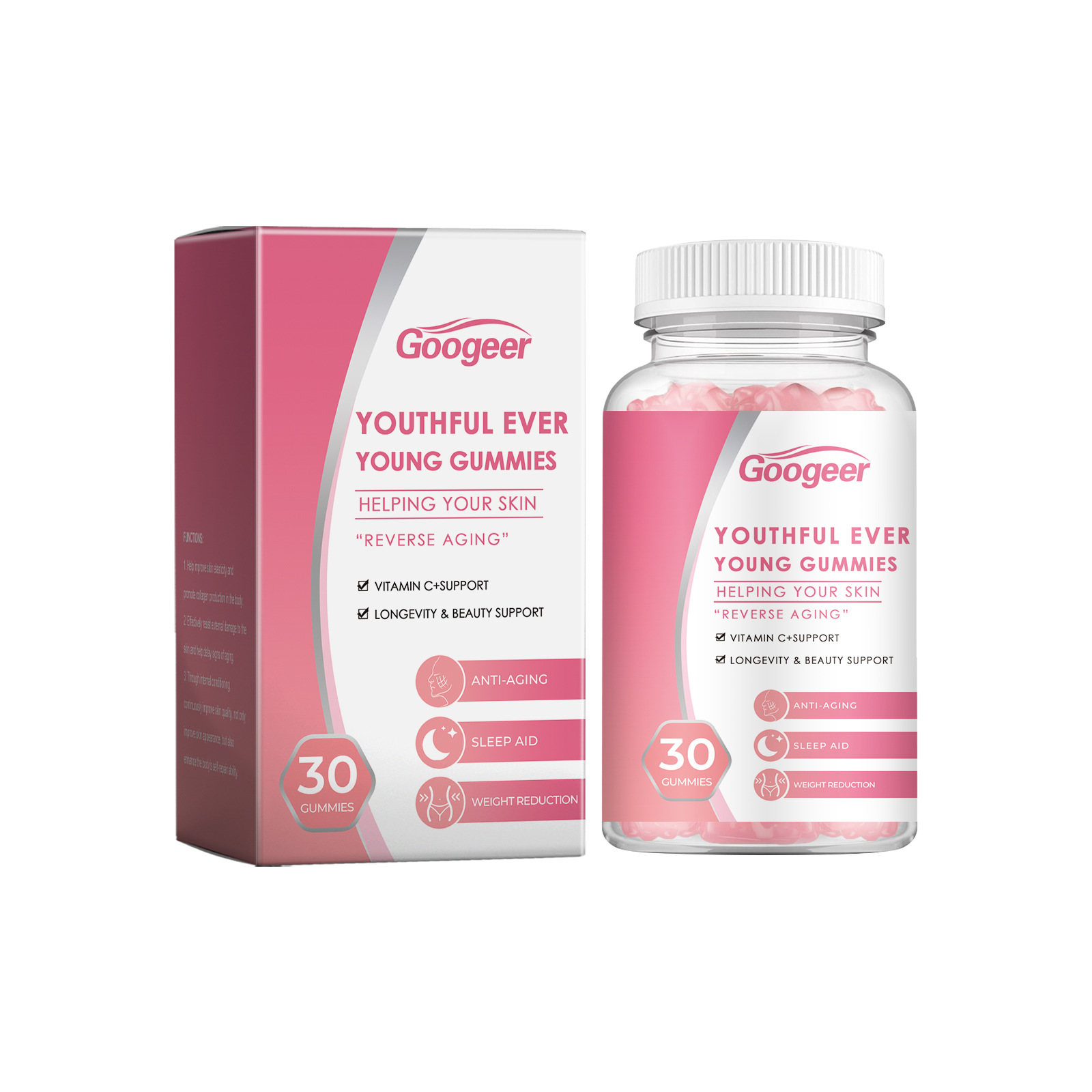 Youthful Vitality Gummies For Skin Brightening Beauty Products 30 Count