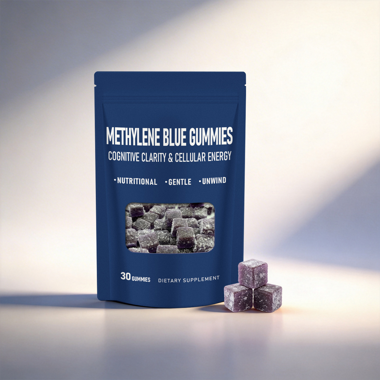 Premium Purple Chewy Cube Gummies With Plant Extracts For Daily Nutritional Supplement Care