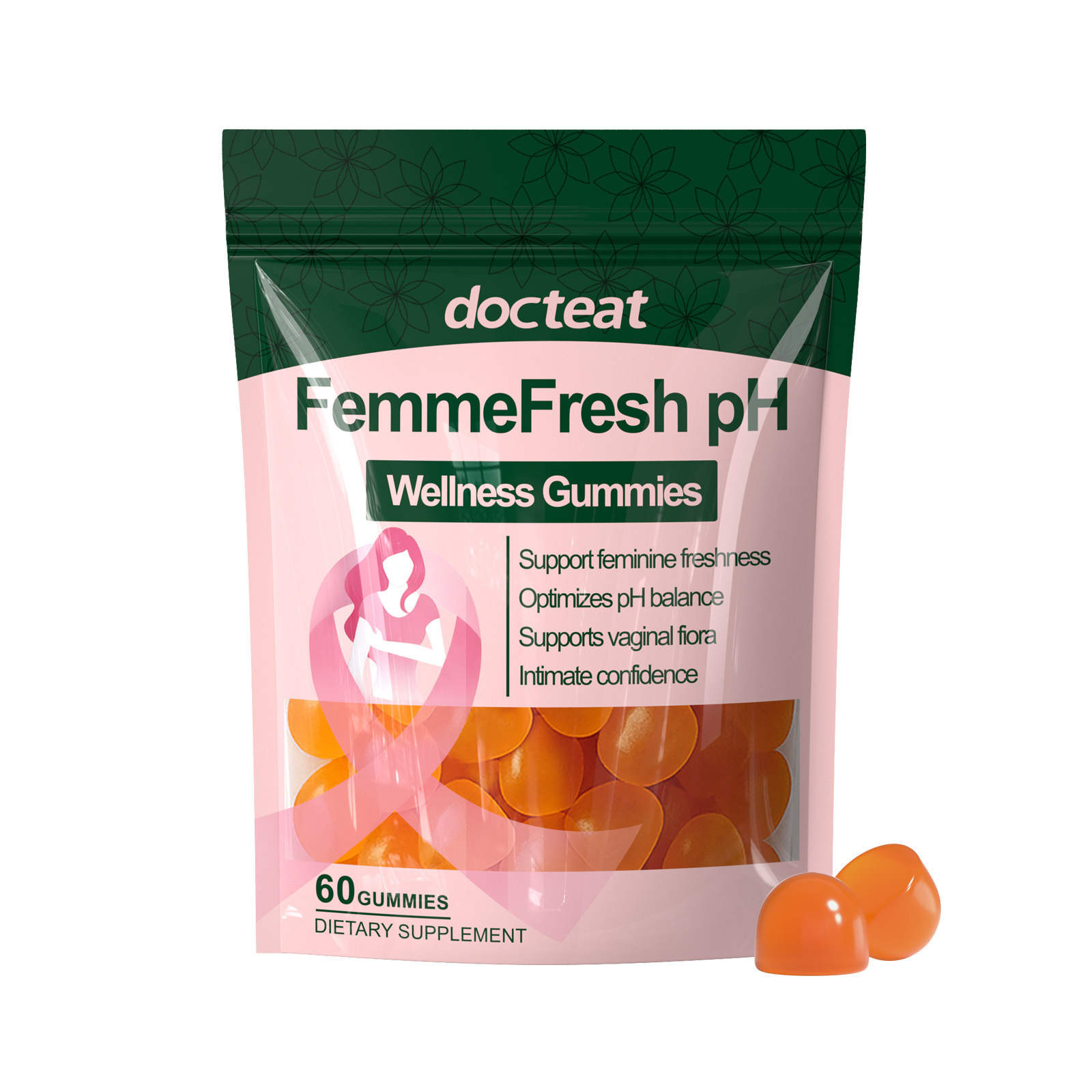 Premium Tasty Fruit Flavor Gummies With Botanical Nutrient Formula For Daily Women Dietary Nutrition