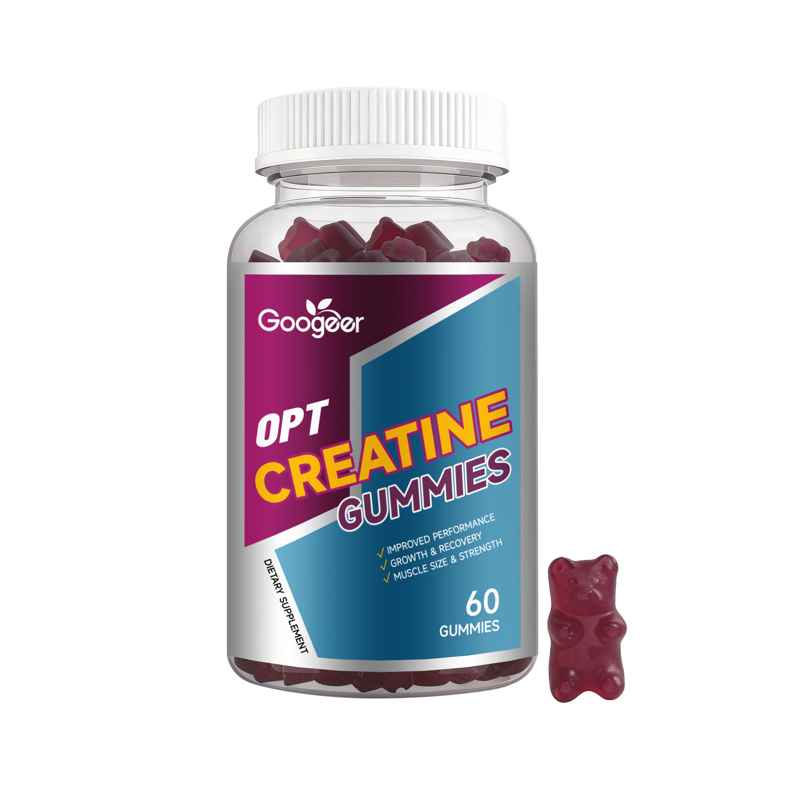 Premium Tasty Bear Shape Gummies With Creatine Formula For Daily Dietary Nutrition